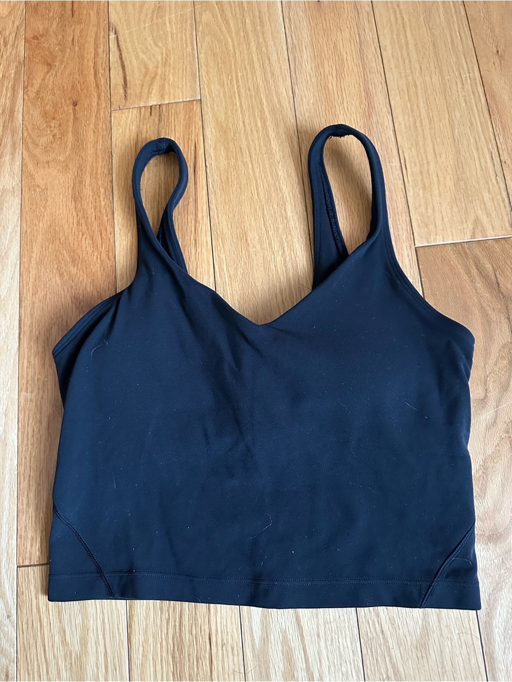 lululemon athletica Black Sports Bra Crop Top